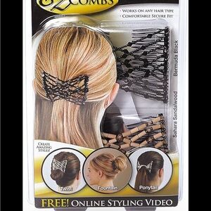 Women's Hair Combs - Black and Brown